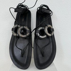 BRAND NEW THE ROW RING SANDAL BLACK